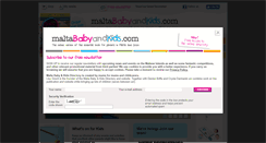 Desktop Screenshot of maltababyandkids.com